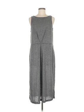 Free People free-est Harlan Plunging Low Back Midi Dress Gray M